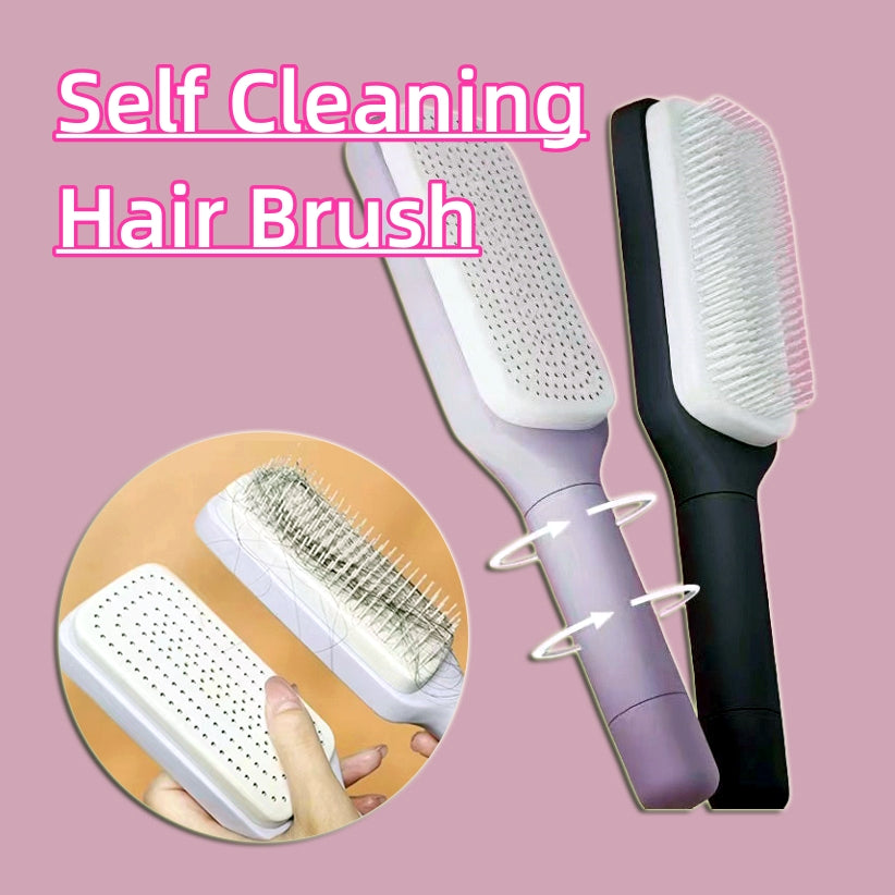 SilkGlide 4-in-1 Self-Cleaning Hair Brush