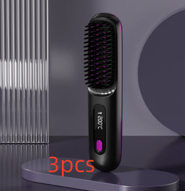 StyleGlide 2-in-1 Hair Straightener Brush