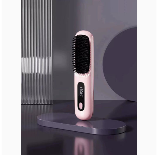 StyleGlide 2-in-1 Hair Straightener Brush