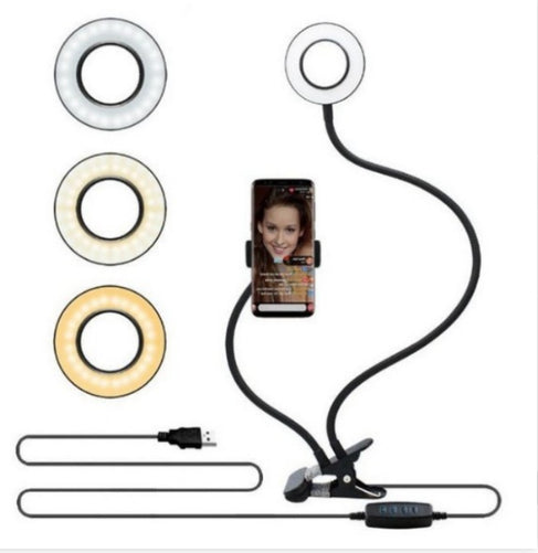 LED Selfie Ring Light for Live Adjustable Makeup Light