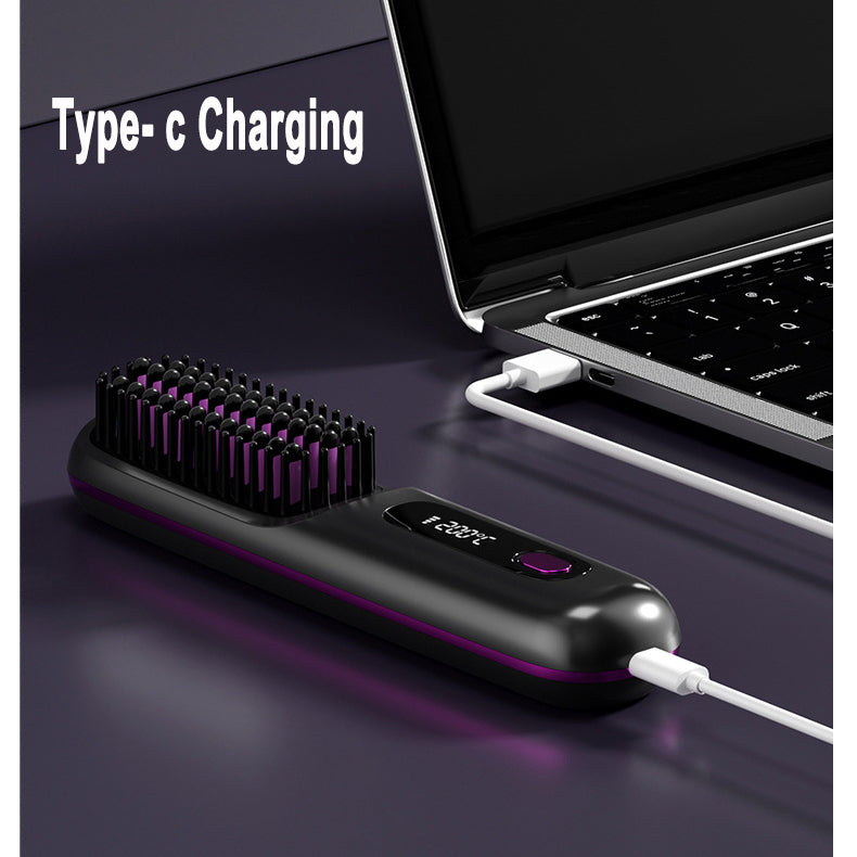 StyleGlide 2-in-1 Hair Straightener Brush