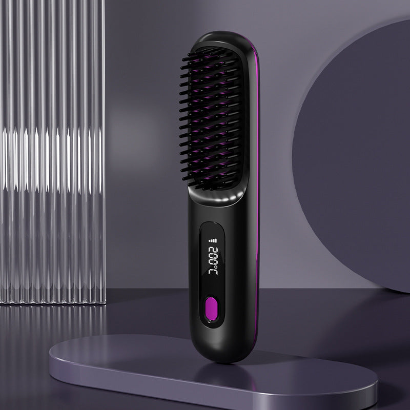 StyleGlide 2-in-1 Hair Straightener Brush