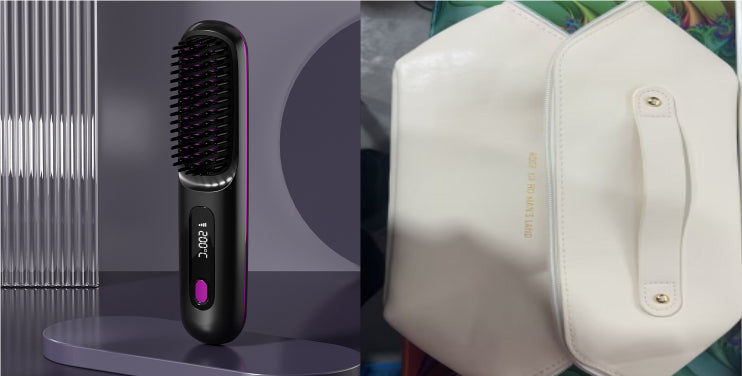 StyleGlide 2-in-1 Hair Straightener Brush