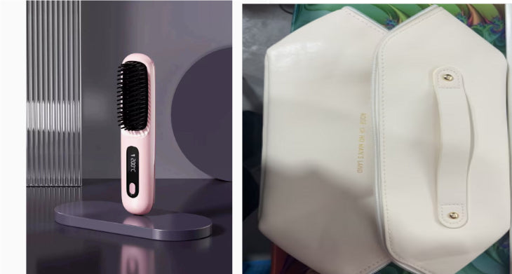 StyleGlide 2-in-1 Hair Straightener Brush