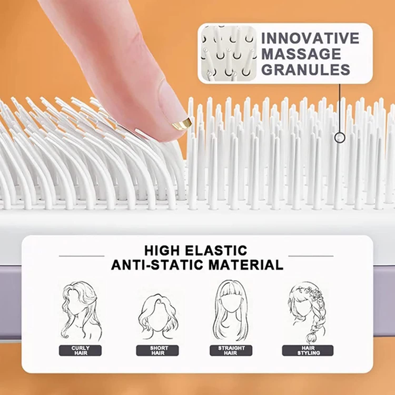 SilkGlide 4-in-1 Self-Cleaning Hair Brush