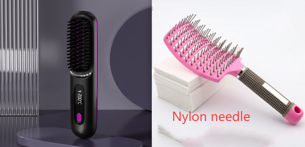 StyleGlide 2-in-1 Hair Straightener Brush