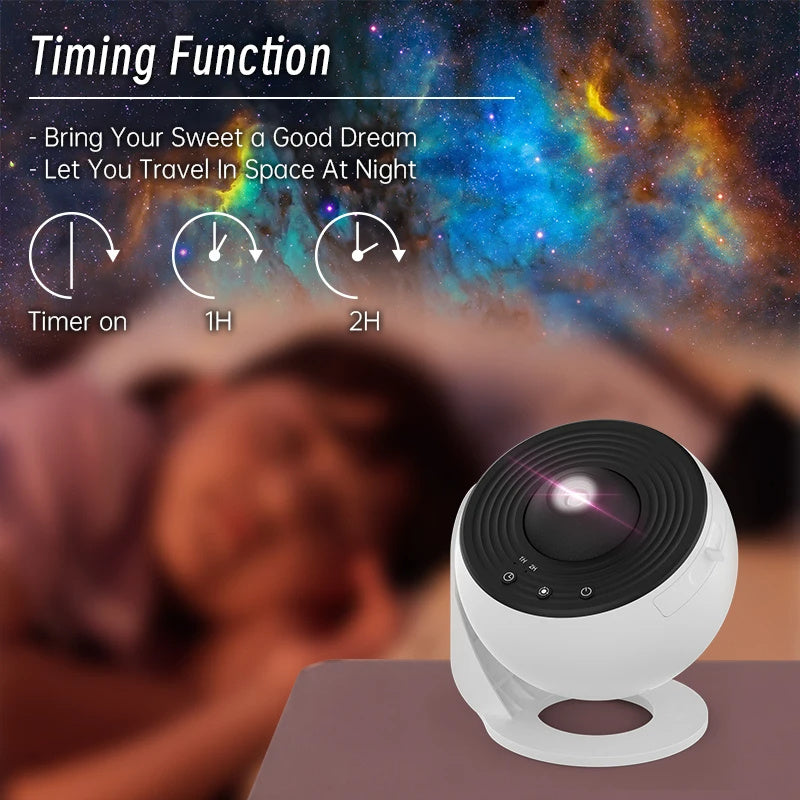 GalaxyGlow Star Projector Lamp
