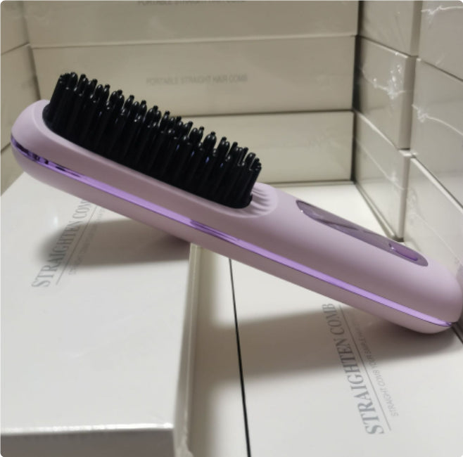StyleGlide 2-in-1 Hair Straightener Brush