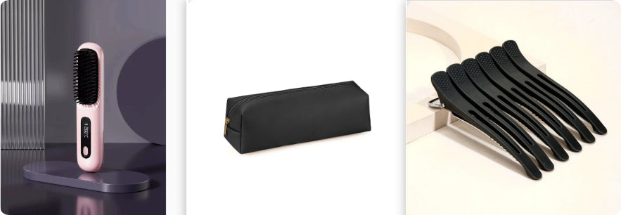 StyleGlide 2-in-1 Hair Straightener Brush