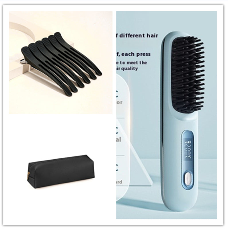 StyleGlide 2-in-1 Hair Straightener Brush
