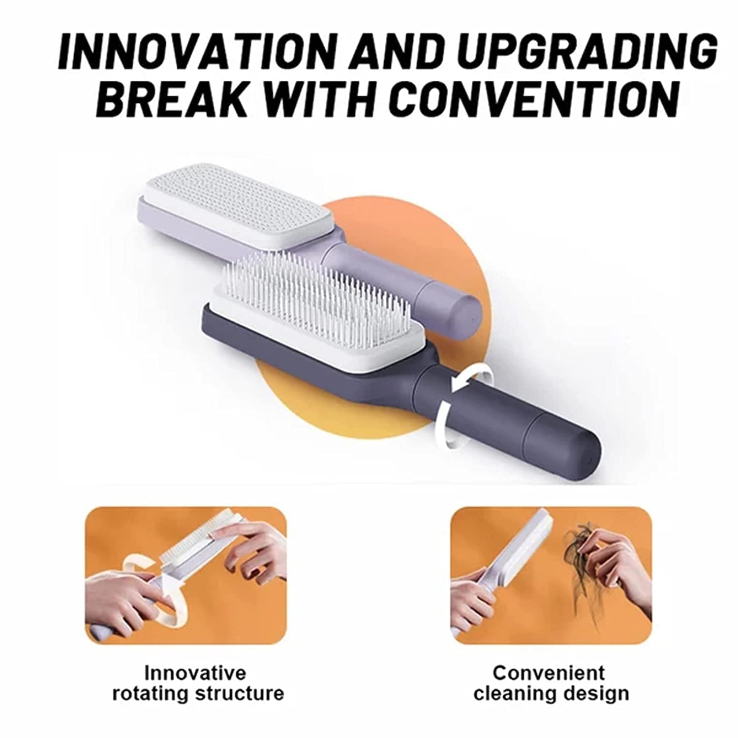 SilkGlide 4-in-1 Self-Cleaning Hair Brush